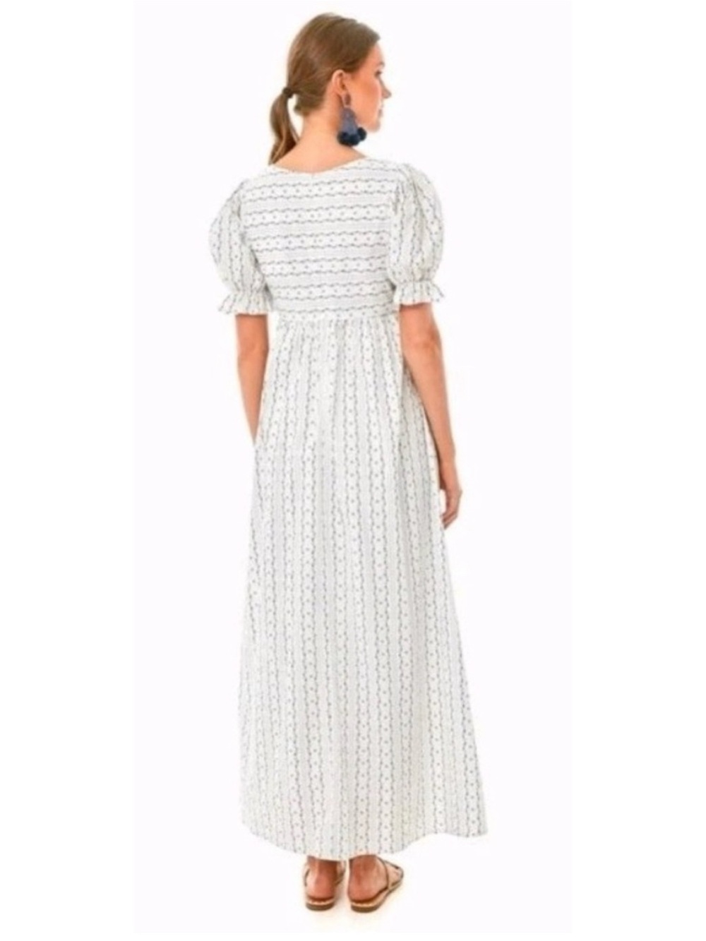 Tuckernuck Pomander Place Pippa Floral Square Neck Puff Sleeve Dress Size XS - Picture 3 of 9
